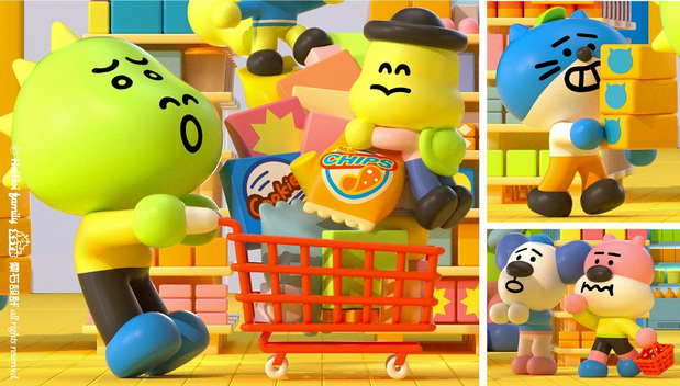 3D吉祥物：世界末日:HOIHOI FAMILY占领