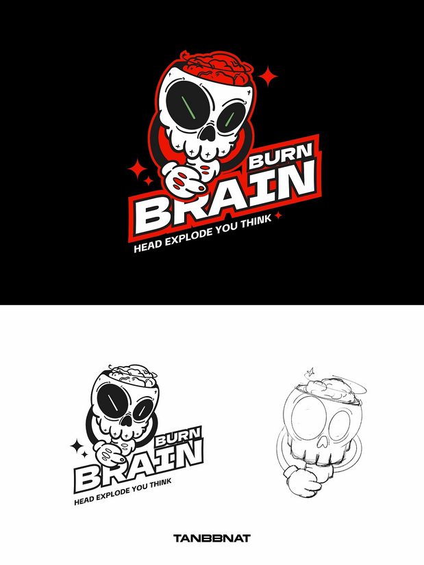 潮流插画logo设计