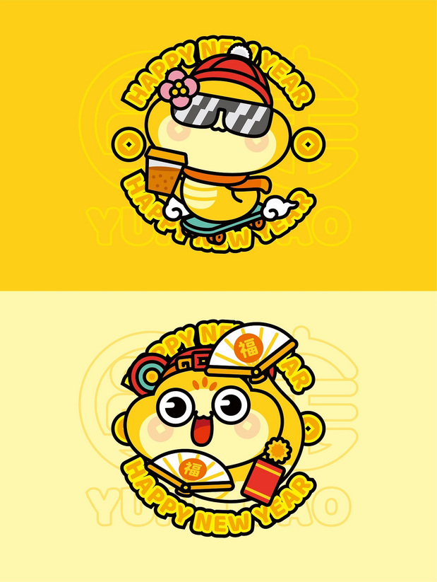 金蛇贺岁｜蛇年ip圆宝