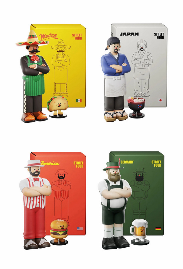 街头美食斗士|潮玩IP形象