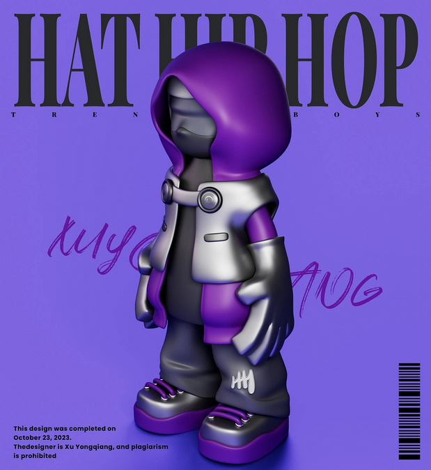 3D吉祥物：潮流IP帽子嘻哈HAT HIP HOP