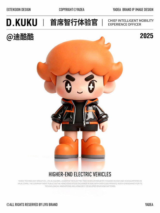 3D吉祥物：雅迪IP形象|迪沫沫&迪酷酷