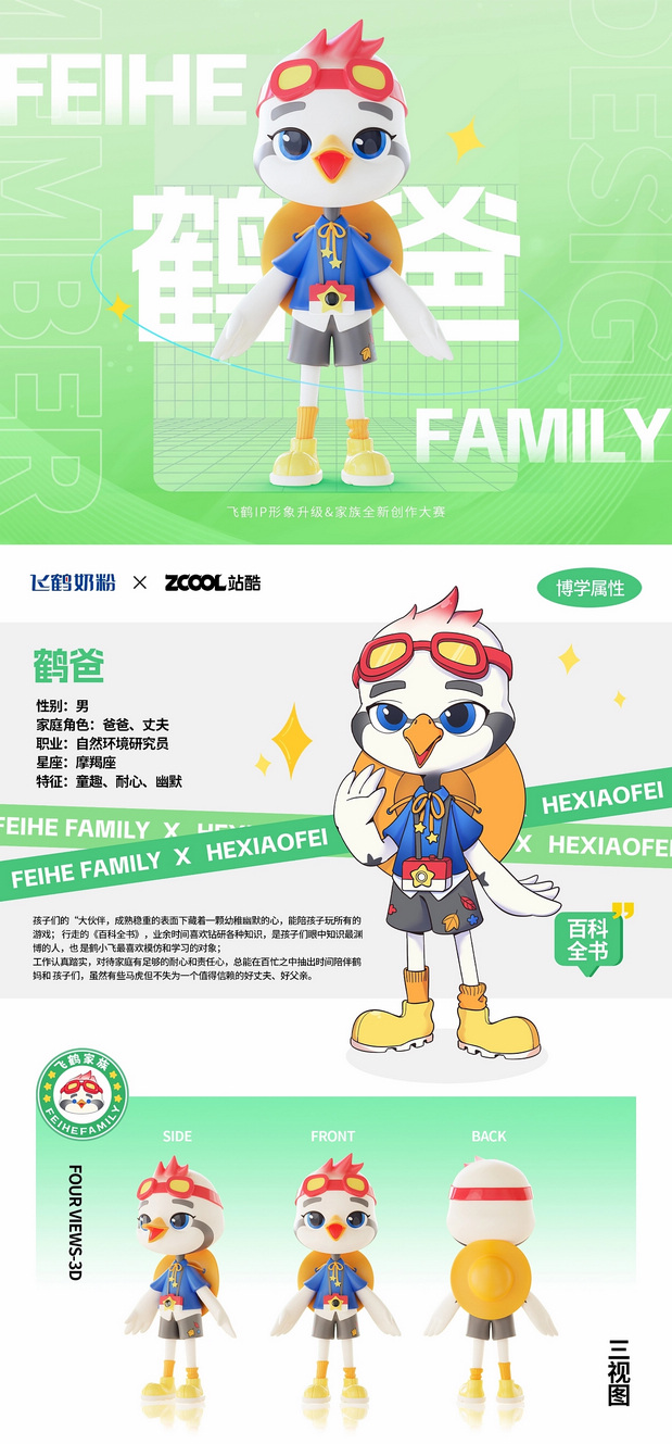 飞鹤家族IP形象