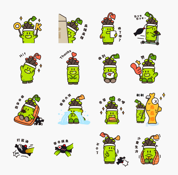 天鹏食品山葵崽IP设计营销