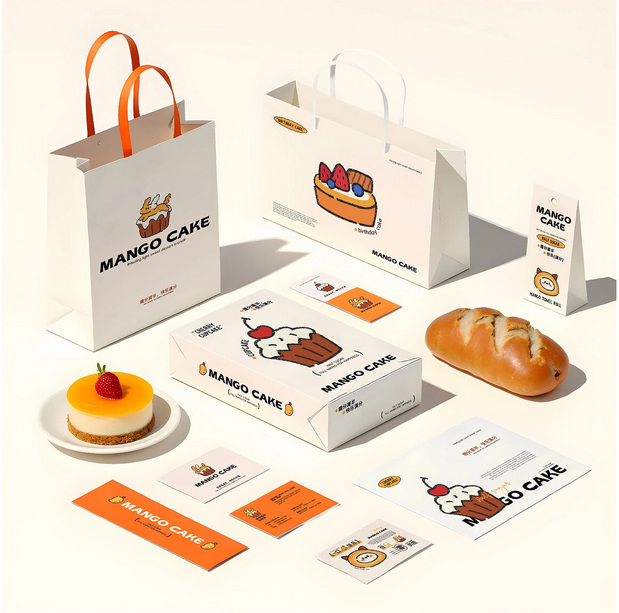 MANGOCAKE甜品品牌全案设计
