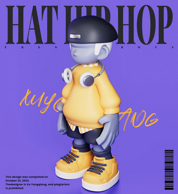 3D吉祥物：潮流IP帽子嘻哈HAT HIP HOP