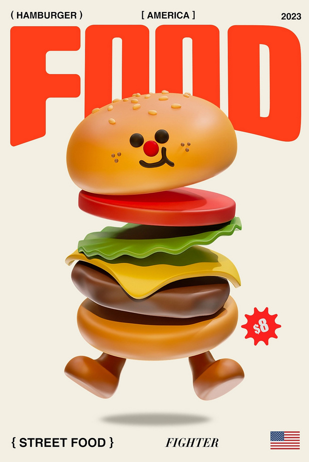 街头美食斗士|潮玩IP形象