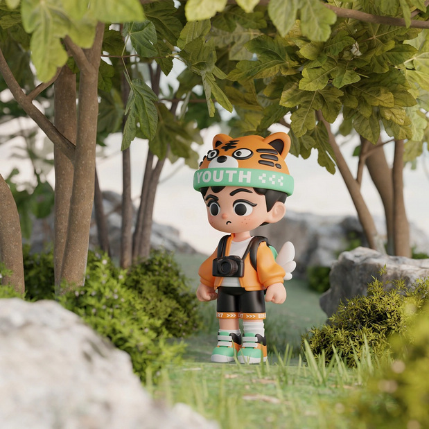 3D吉祥物：佳能青春专微IP形象设计