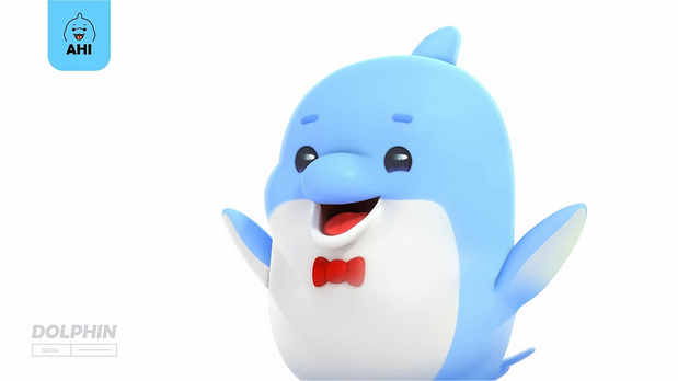海豚Ahi品牌IP形象设计