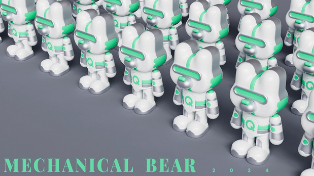 3D吉祥物：机械熊IP形象设计