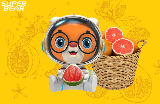 3D吉祥物：航天超级熊Super bear