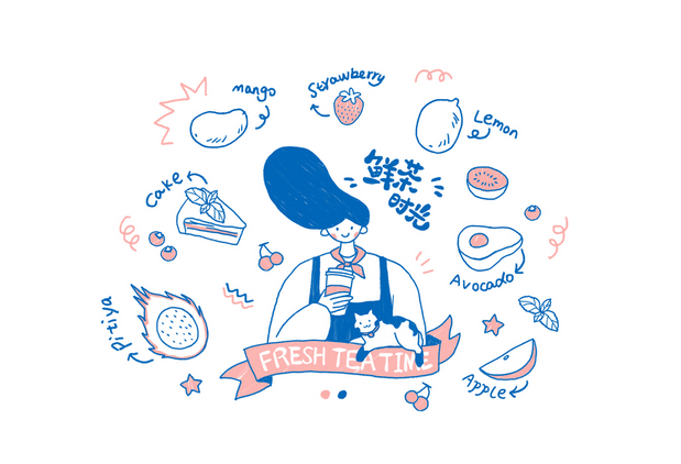 鲜茶时光品牌VI