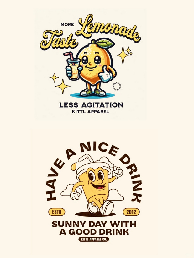 美式复古卡通logo