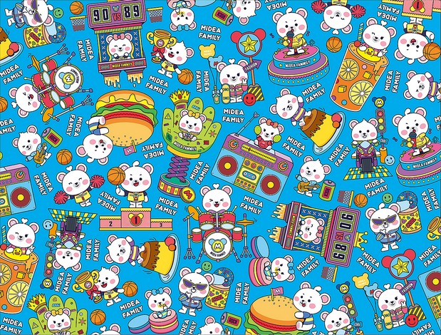 Midea Family Q版形象设计