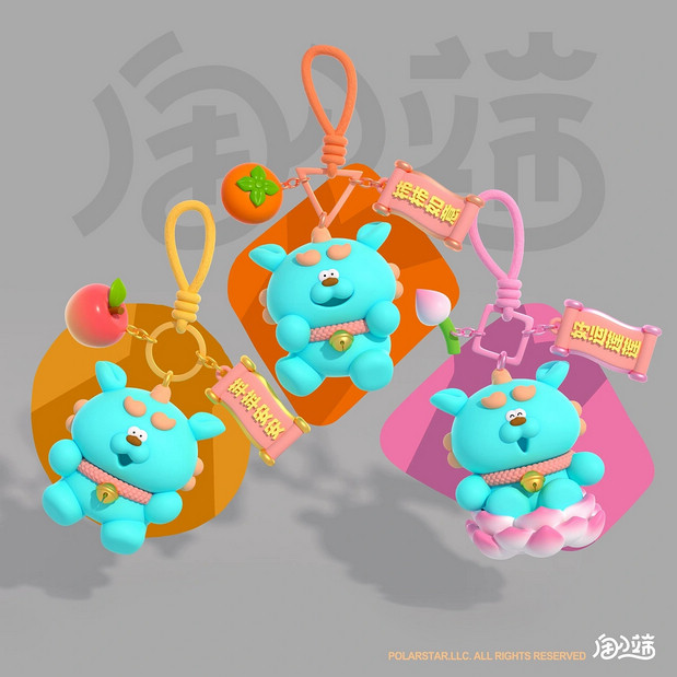 3D吉祥物：甪小端IP设计神马东西 五福系列