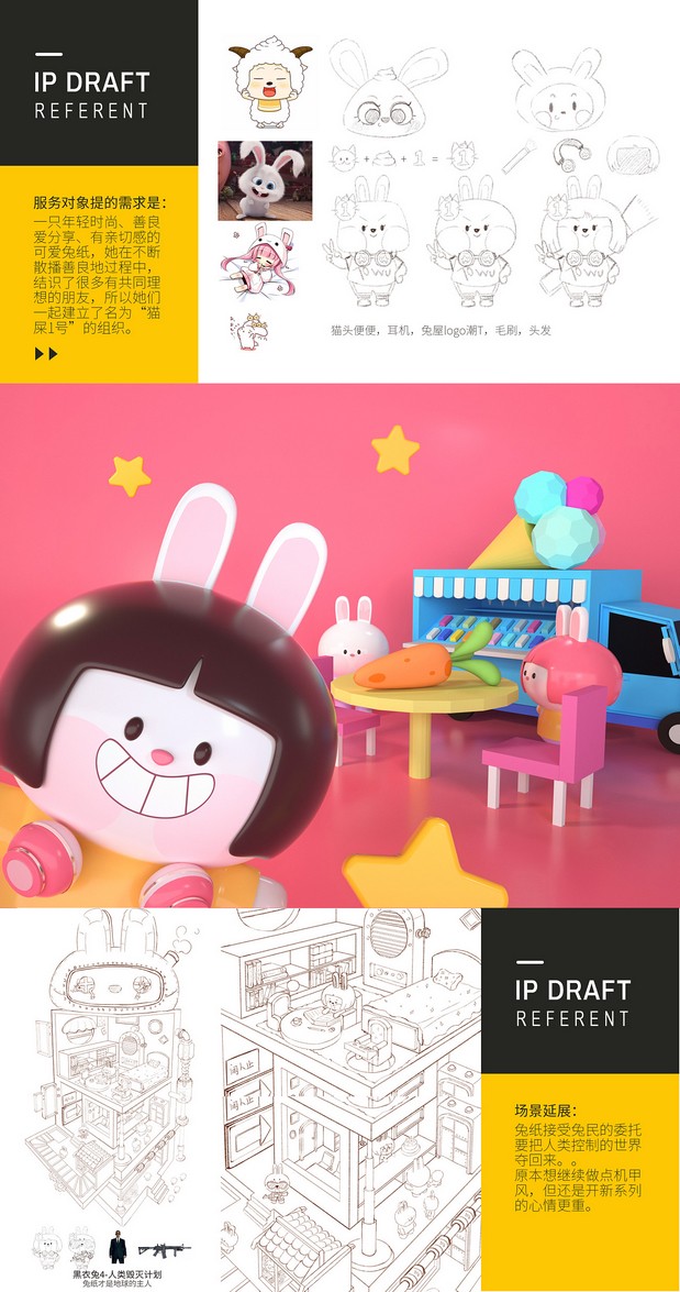 “猫屎一号”兔纸IP