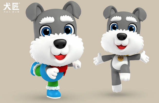 3D吉祥物：犬匠I阳光柴犬俱乐部IP形象