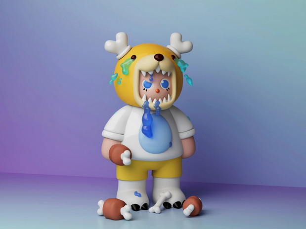 3D吉祥物：比哆熊|be doo bear