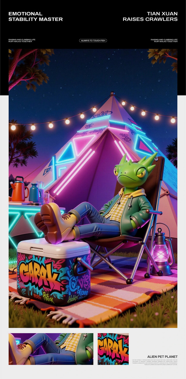 3D吉祥物：瑞皮大叔IP形象|REPTIZOO