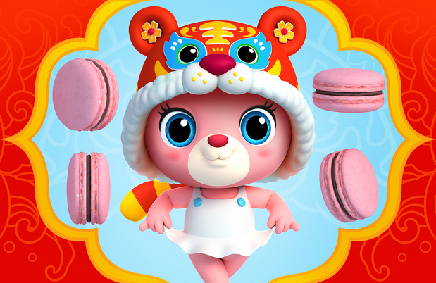 3D吉祥物：虎虎的超级熊（Super bear）