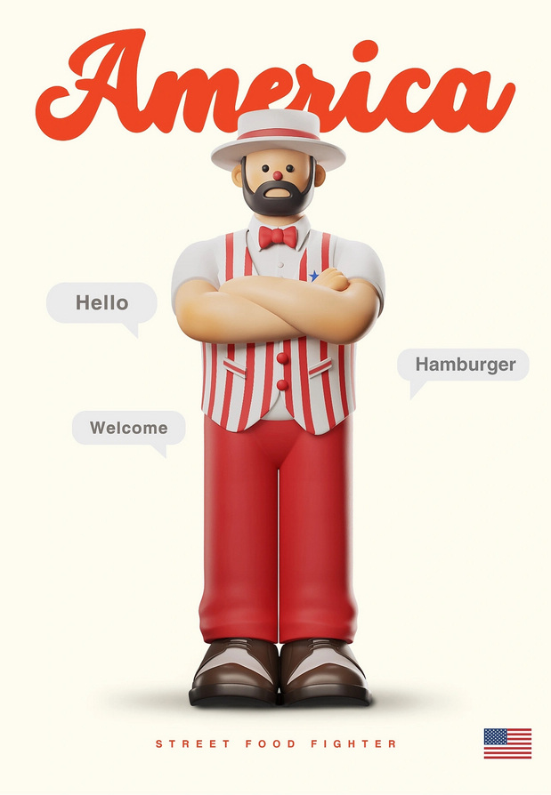 街头美食斗士|潮玩IP形象