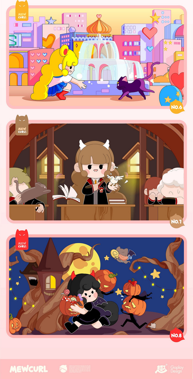 喵卷怎么啦Mewcurl潮玩IP设计