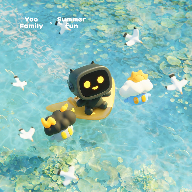 3D吉祥物：YooFamily夏日系列图集系列