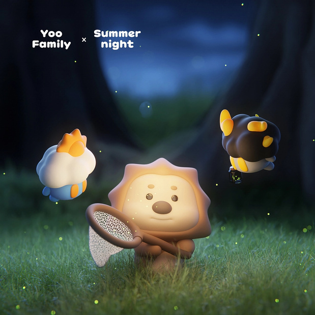 3D吉祥物：YooFamily夏日系列图集系列