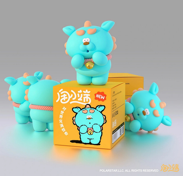 3D吉祥物：甪小端IP设计神马东西 五福系列