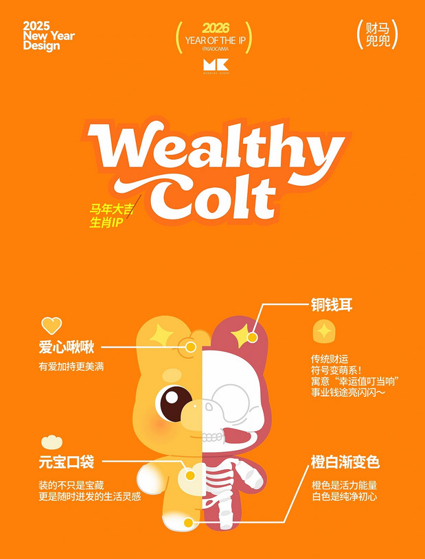 小财马dodo马年IP形象美陈周边