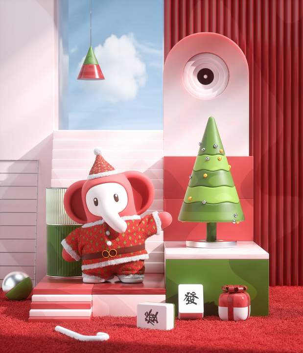 3D吉祥物：阿里巴巴卡通片角色设计动物