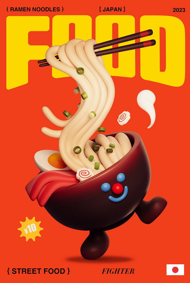 街头美食斗士|潮玩IP形象