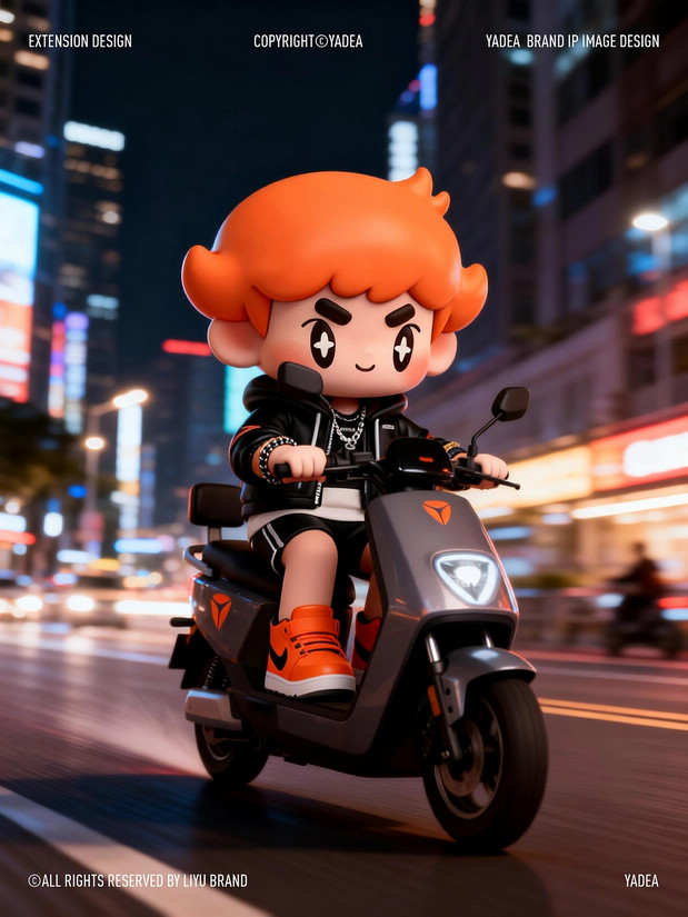 3D吉祥物：雅迪IP形象|迪沫沫&迪酷酷