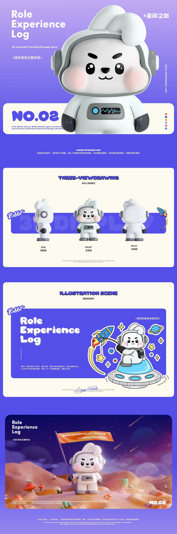 3D吉祥物：瑞贝|嘟嘟兔系列主题IP设计