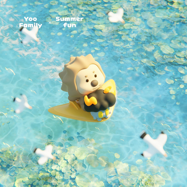3D吉祥物：YooFamily夏日系列图集系列