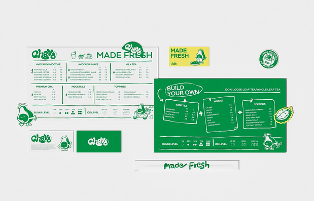 新加坡果茶Chavo品牌设计