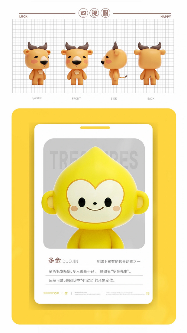 文创IP设计丨秦岭四宝