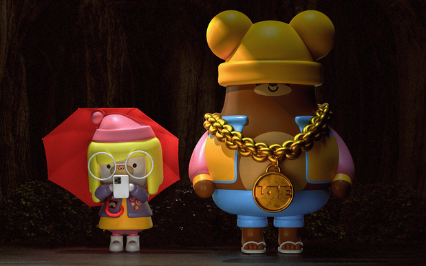 3D吉祥物：Stayhome