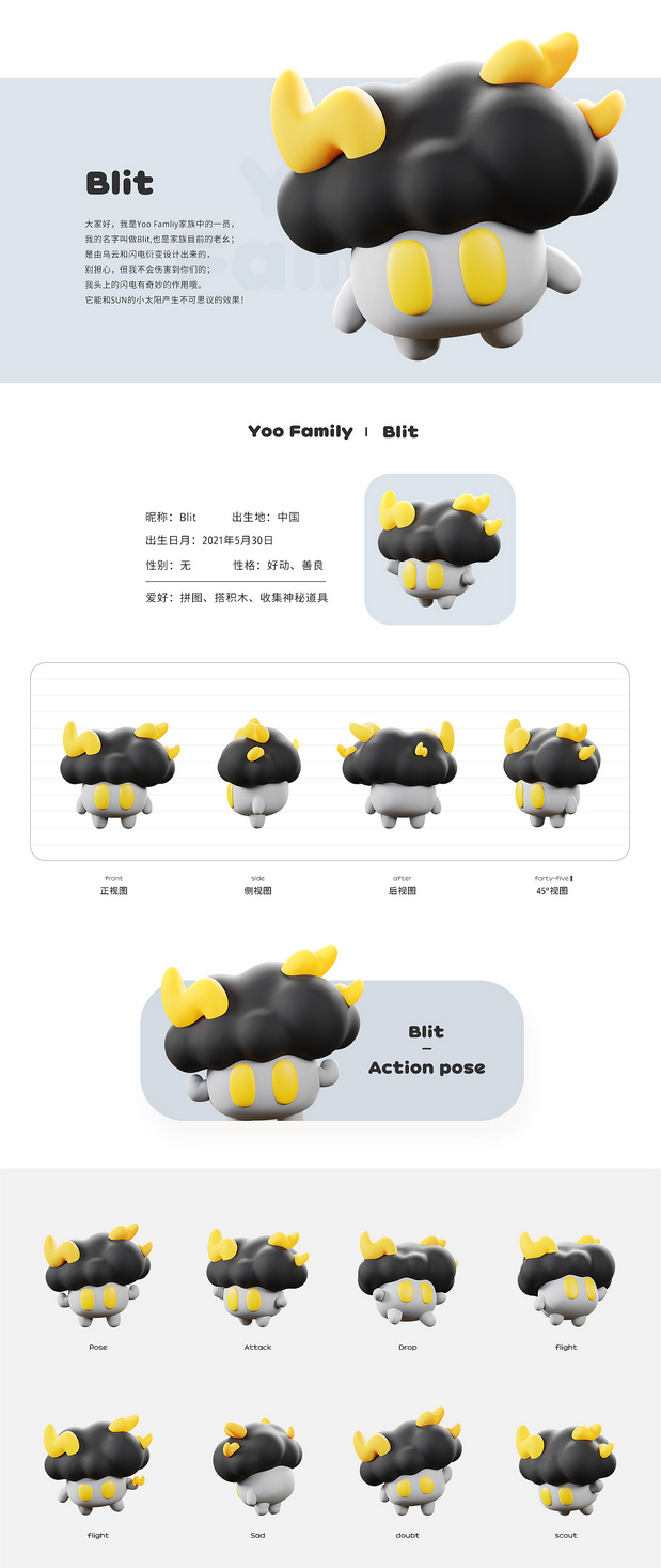 3D吉祥物：Yoo Family家族