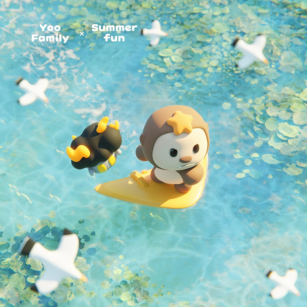 3D吉祥物：YooFamily夏日系列图集系列
