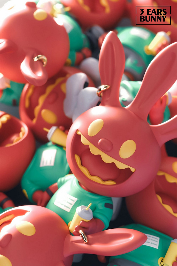 3D吉祥物：TEB三耳兔-元宇宙系列创作