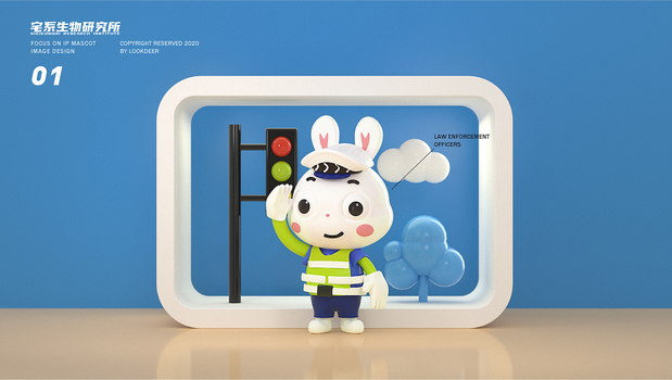 3D吉祥物：RABBIT MASCOT
