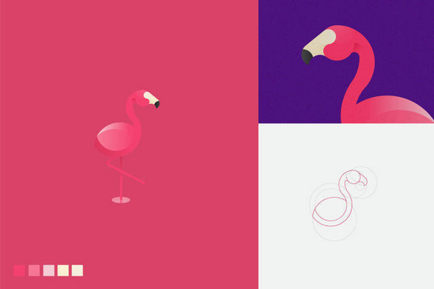 动物标志设计过程与配色方案