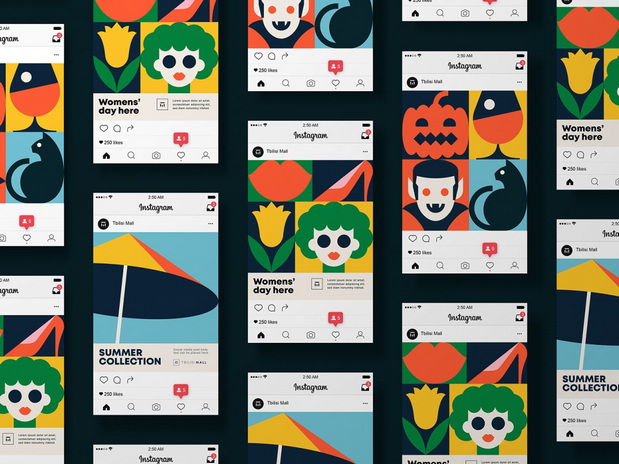 多彩色的搭配更显年轻时尚