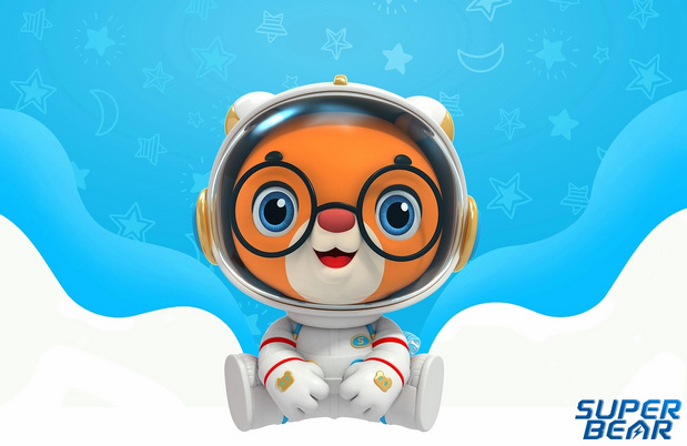 3D吉祥物：航天超级熊Super bear