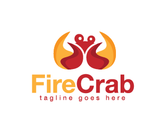 螃蟹标志logo设计