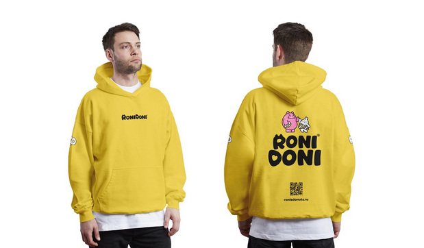 甜甜圈品牌标识标签卡通设计