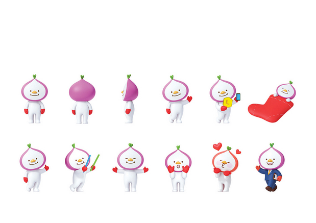 3D吉祥物：L.POINT X Avofriends