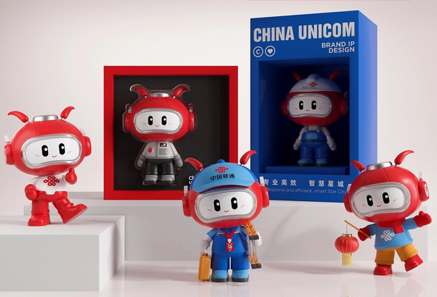 3D吉祥物：长沙联通智家品牌ip