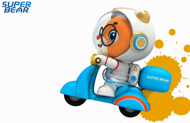 3D吉祥物：航天超级熊Super bear